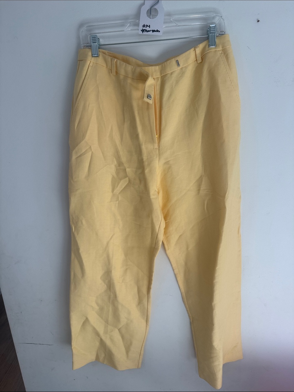 Emma James Pale Yellow Women's Trousers